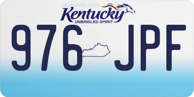 KY license plate 976JPF