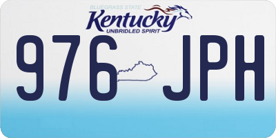 KY license plate 976JPH