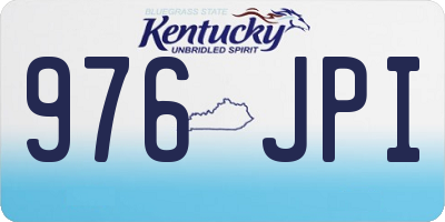 KY license plate 976JPI