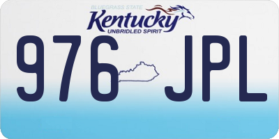 KY license plate 976JPL