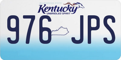 KY license plate 976JPS
