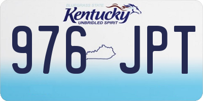 KY license plate 976JPT