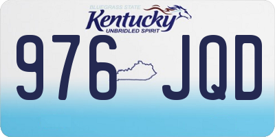 KY license plate 976JQD
