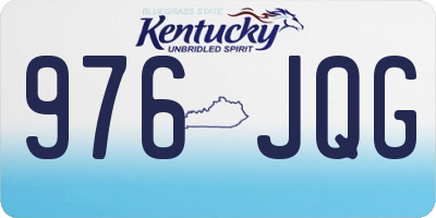 KY license plate 976JQG