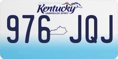 KY license plate 976JQJ