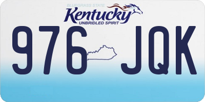 KY license plate 976JQK