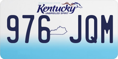 KY license plate 976JQM