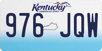 KY license plate 976JQW
