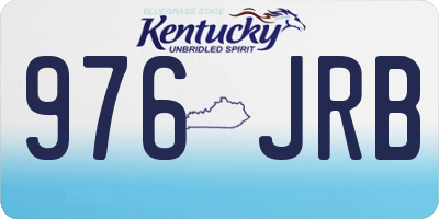 KY license plate 976JRB