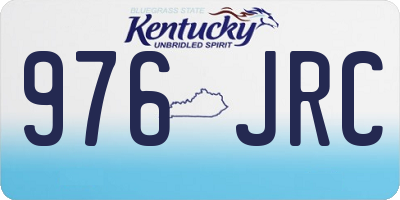 KY license plate 976JRC