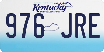 KY license plate 976JRE