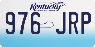KY license plate 976JRP