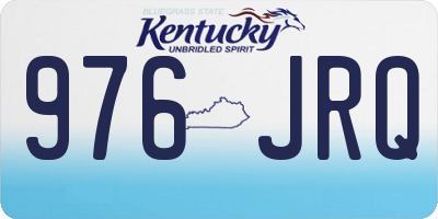 KY license plate 976JRQ