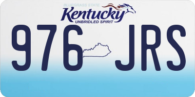 KY license plate 976JRS