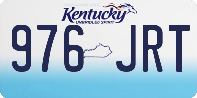 KY license plate 976JRT