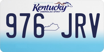 KY license plate 976JRV