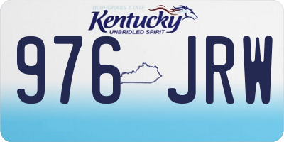 KY license plate 976JRW