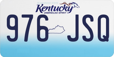 KY license plate 976JSQ