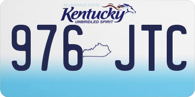 KY license plate 976JTC