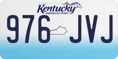 KY license plate 976JVJ