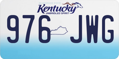 KY license plate 976JWG