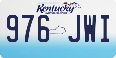 KY license plate 976JWI