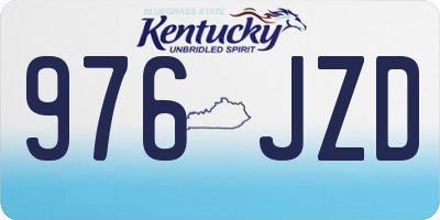 KY license plate 976JZD