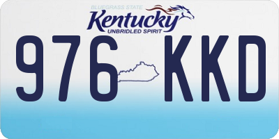 KY license plate 976KKD