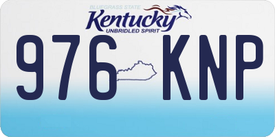 KY license plate 976KNP