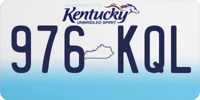 KY license plate 976KQL