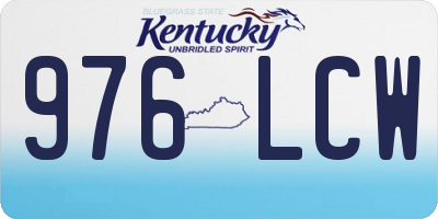 KY license plate 976LCW