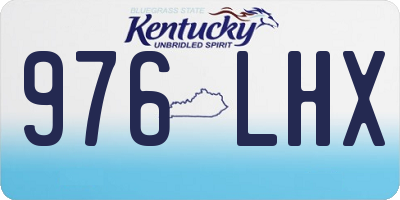 KY license plate 976LHX