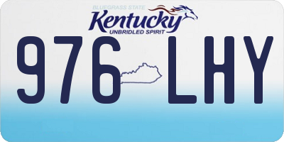 KY license plate 976LHY