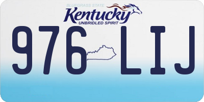 KY license plate 976LIJ