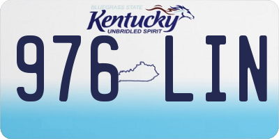 KY license plate 976LIN