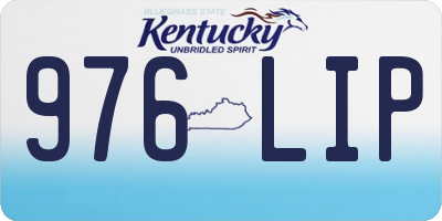 KY license plate 976LIP