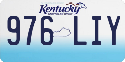 KY license plate 976LIY