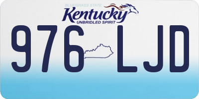 KY license plate 976LJD