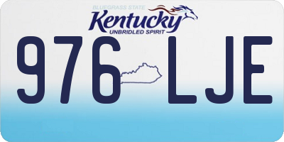 KY license plate 976LJE