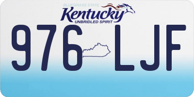 KY license plate 976LJF