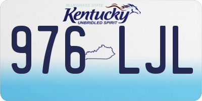 KY license plate 976LJL