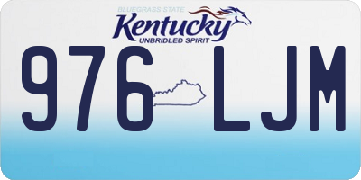 KY license plate 976LJM