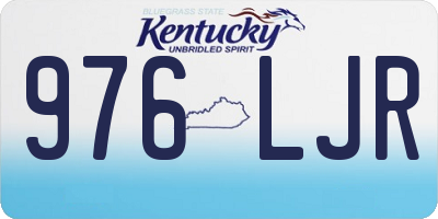 KY license plate 976LJR