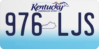 KY license plate 976LJS