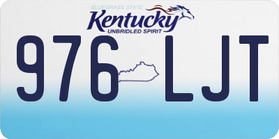 KY license plate 976LJT