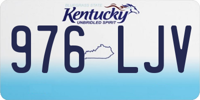 KY license plate 976LJV