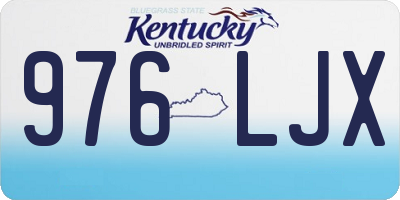 KY license plate 976LJX