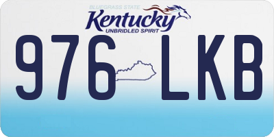 KY license plate 976LKB