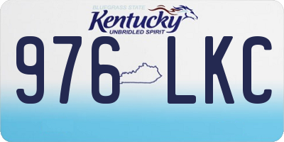 KY license plate 976LKC