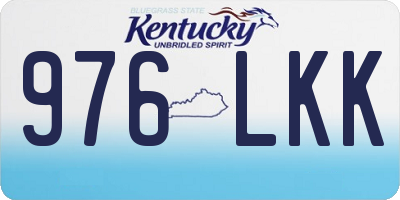 KY license plate 976LKK